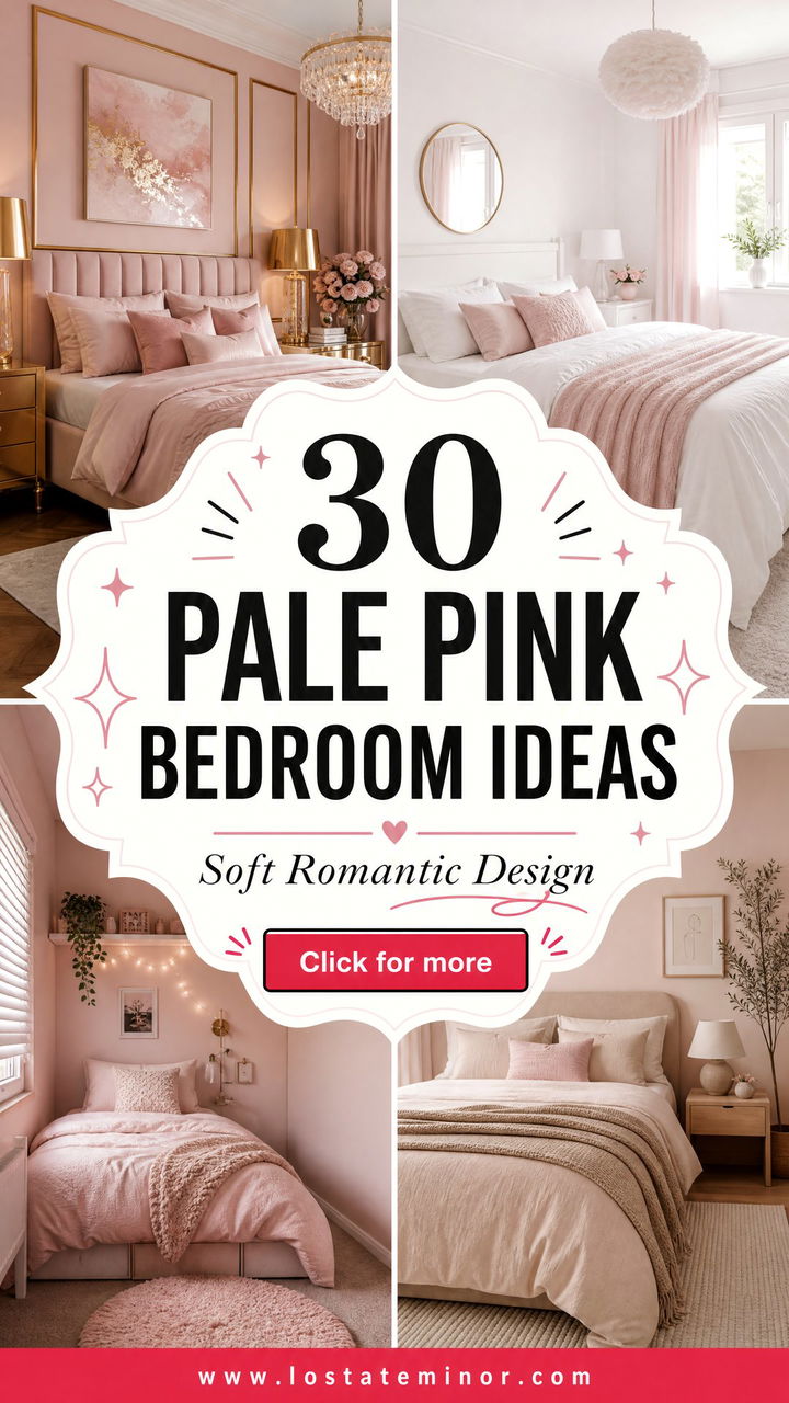30 Pale Pink Bedroom Ideas for a Soft and Romantic Design - 30 Pale Pink Bedroom Ideas for a Soft and Romantic Design