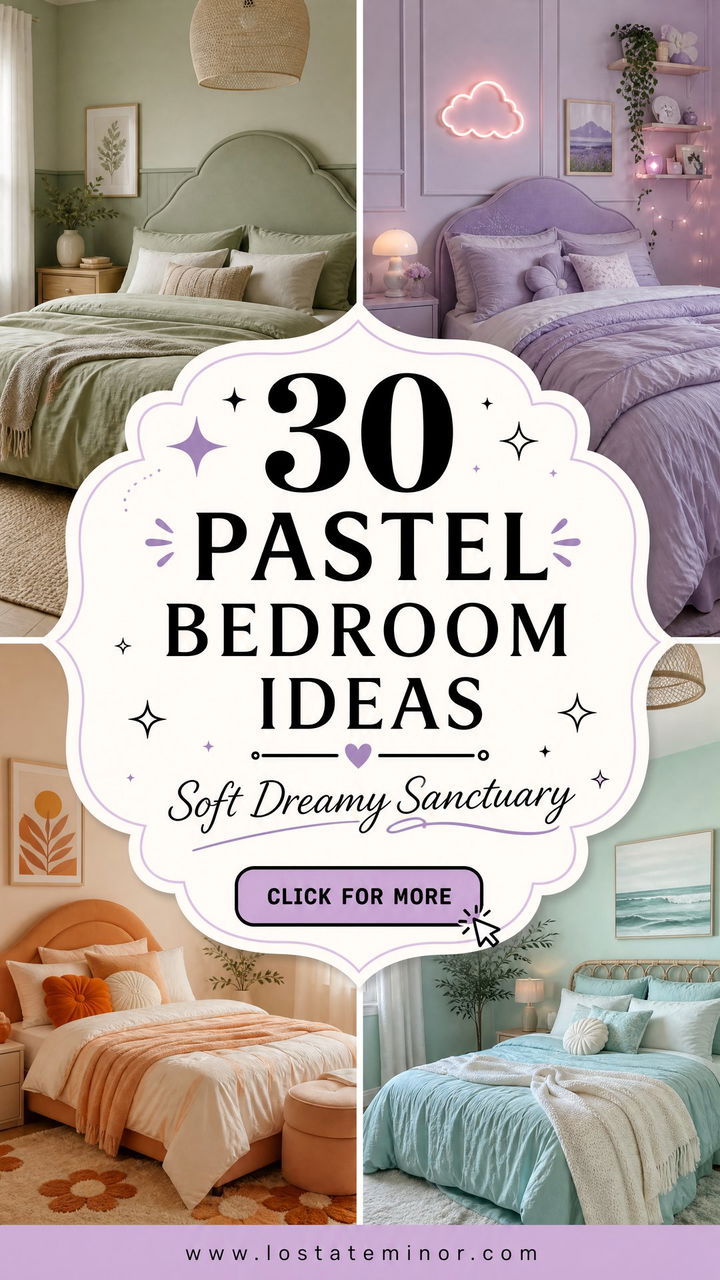 30 Pastel Bedroom Ideas for a Soft and Dreamy Sanctuary - 30 Pastel Bedroom Ideas for a Soft and Dreamy Sanctuary