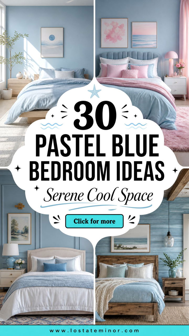 30 Pastel Blue Bedroom Ideas for a Serene and Cool Space - 30 Pastel Blue Bedroom Ideas for a Serene and Cool Space