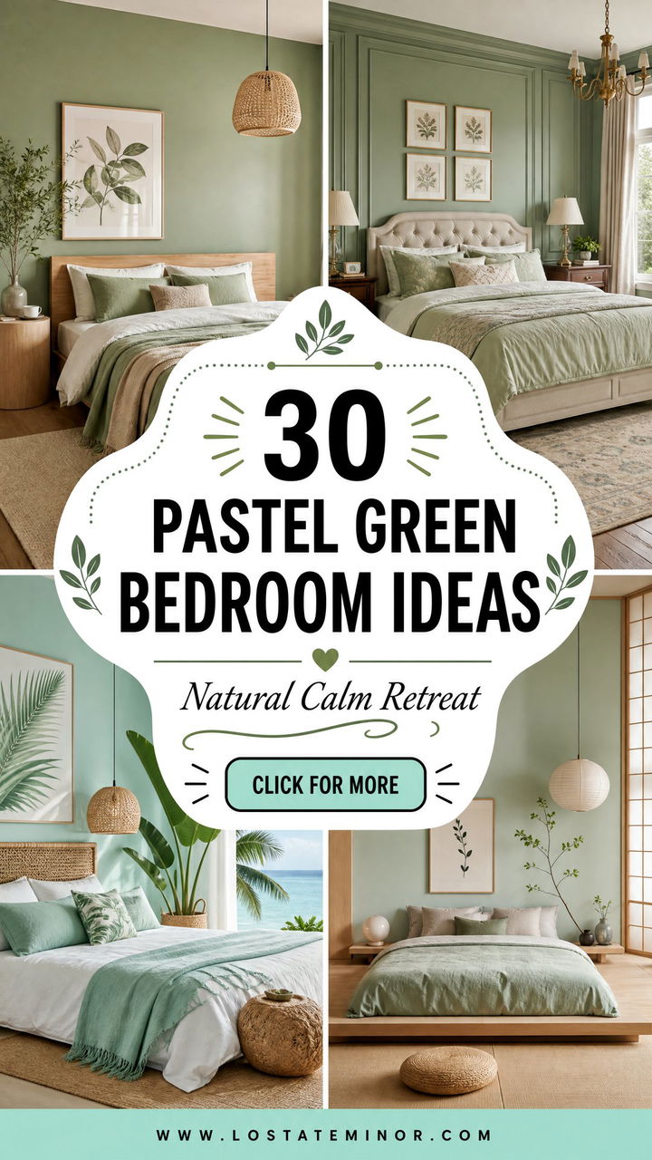 30 Pastel Green Bedroom Ideas for a Natural Calm Retreat - 30 Pastel Green Bedroom Ideas for a Natural, Calm Retreat