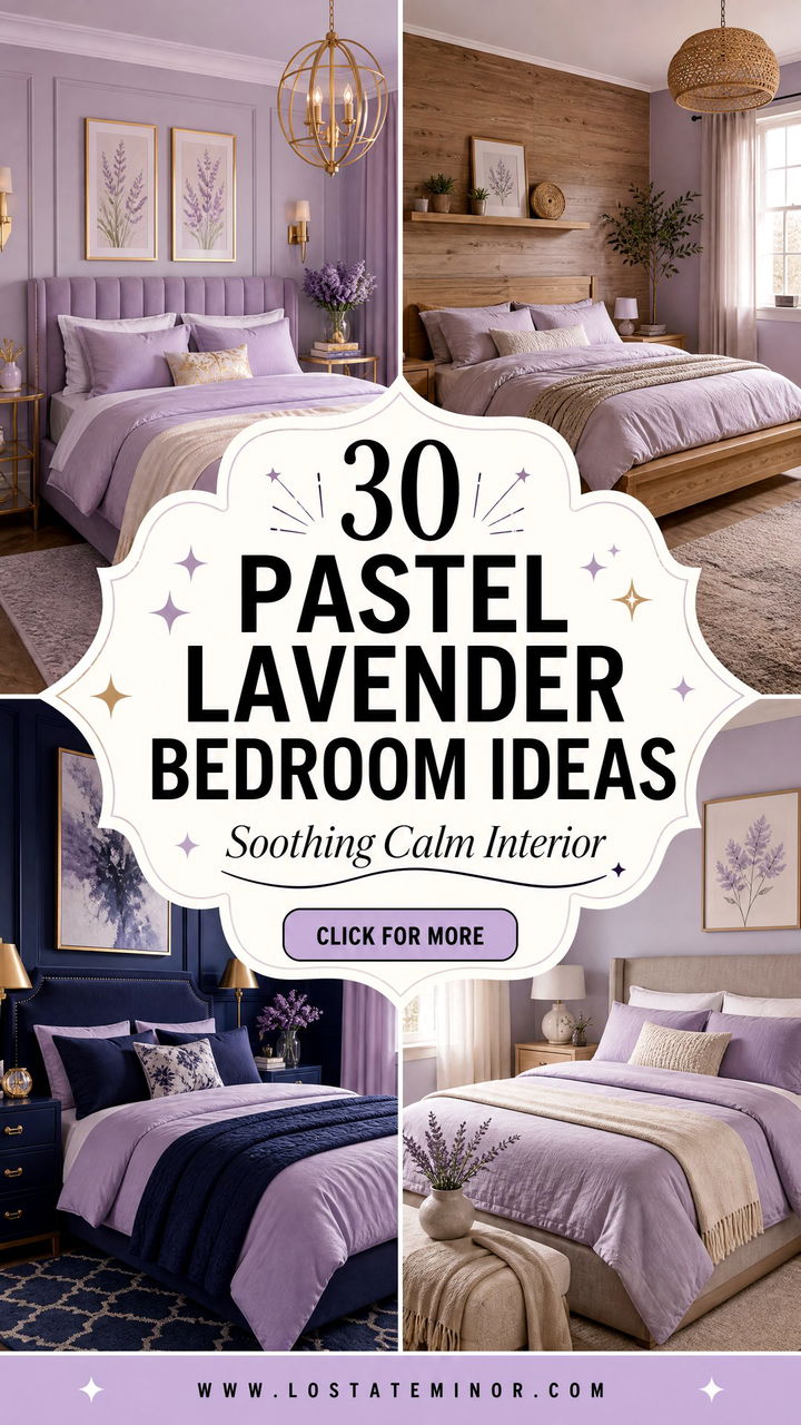 30 Pastel Lavender Bedroom Ideas for a Soothing Interior - 30 Pastel Lavender Bedroom Ideas for a Soothing Interior