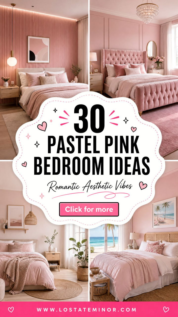 30 Pastel Pink Bedroom Ideas for a Romantic Aesthetic - 30 Pastel Pink Bedroom Ideas for a Romantic Aesthetic