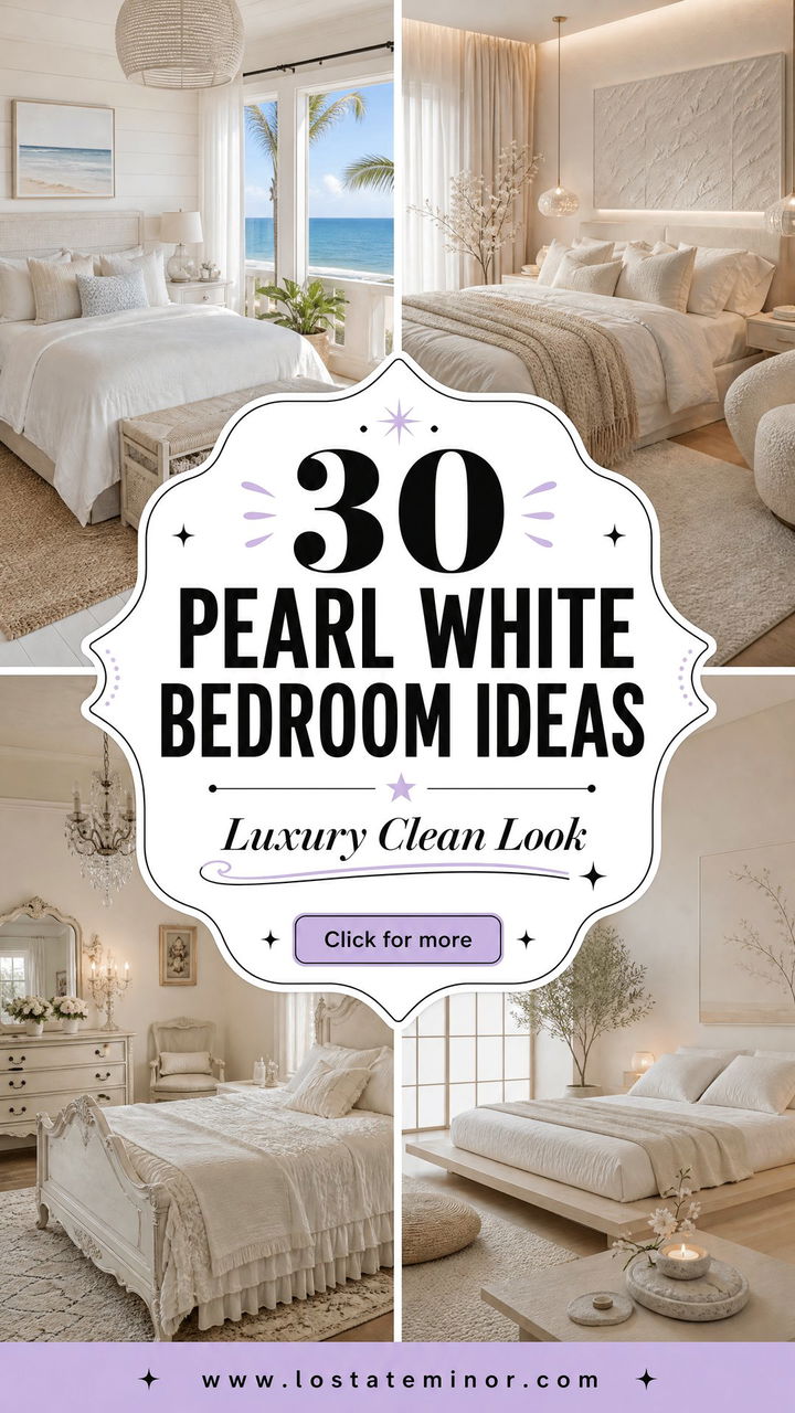 30 Pearl White Bedroom Ideas for a Luxury and Clean Look - 30 Pearl White Bedroom Ideas for a Luxury and Clean Look