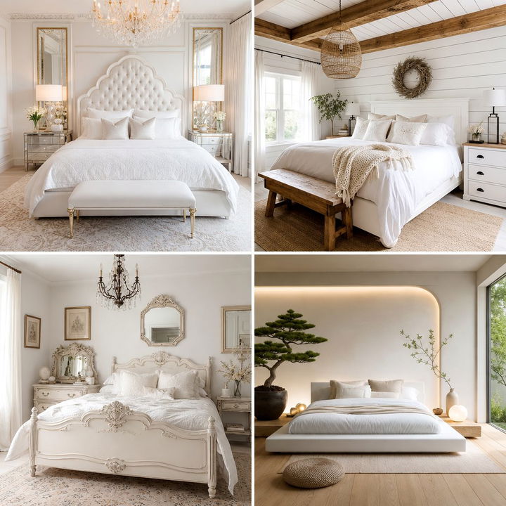 30 Pearl White Bedroom Ideas for a Luxury and Clean Look
