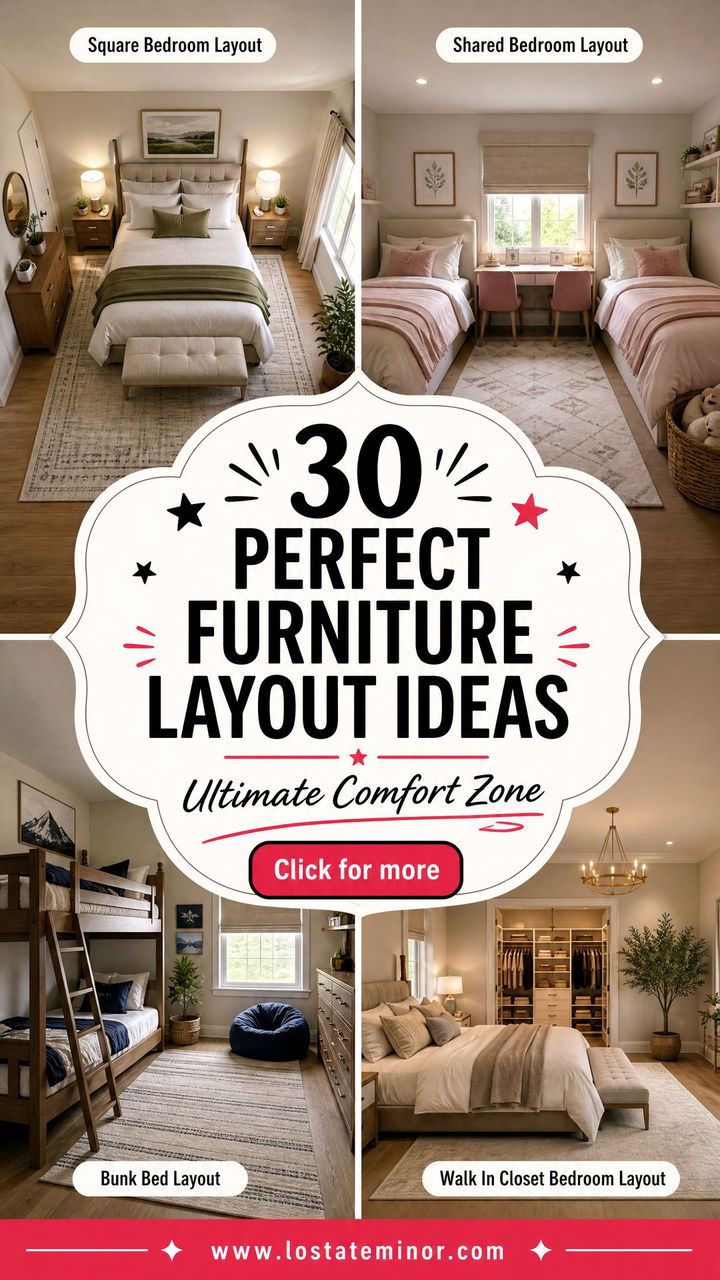 30 Perfect Bedroom Furniture Layout Ideas for Ultimate Comfort - 30 Perfect Bedroom Furniture Layout Ideas for Ultimate Comfort