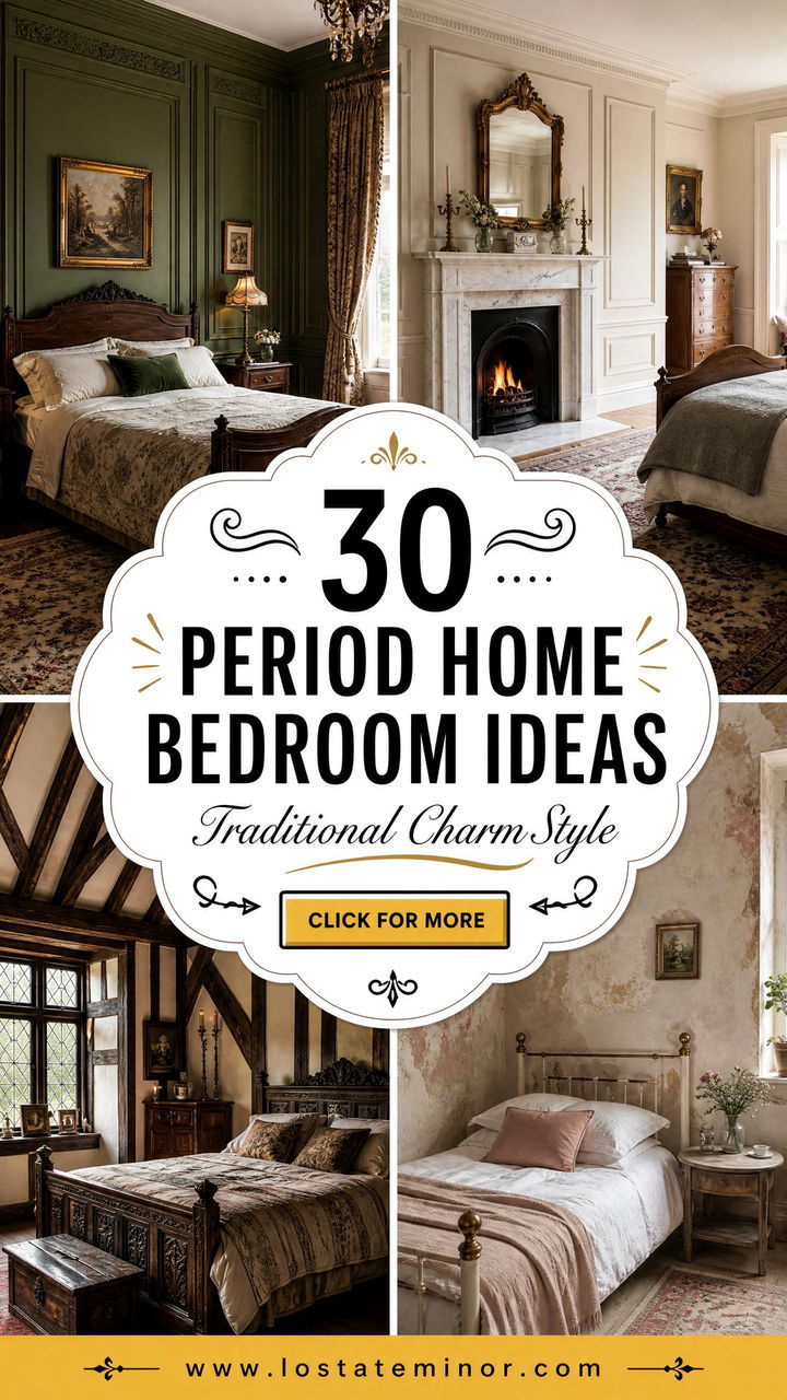 30 Period Home Bedroom Ideas to Enhance Traditional Charm - 30 Period Home Bedroom Ideas to Enhance Traditional Charm