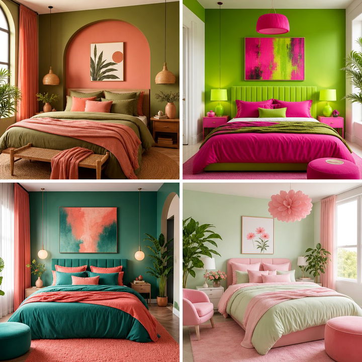 30 Pink and Green Bedroom Color Combo Ideas for Your Home