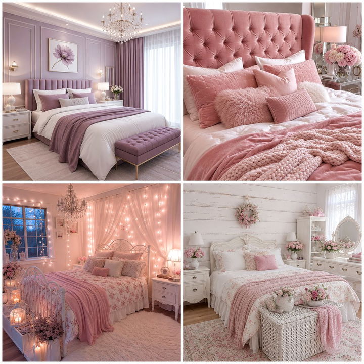 30 Pinkish White Bedroom Ideas for a Subtle and Warm Glow