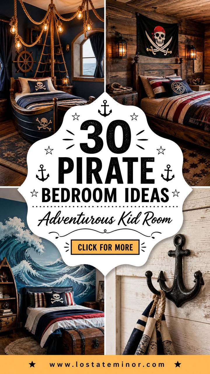 30 Pirate Bedroom Ideas for an Adventurous Kids Room - 30 Pirate Bedroom Ideas for an Adventurous Kid’s Room