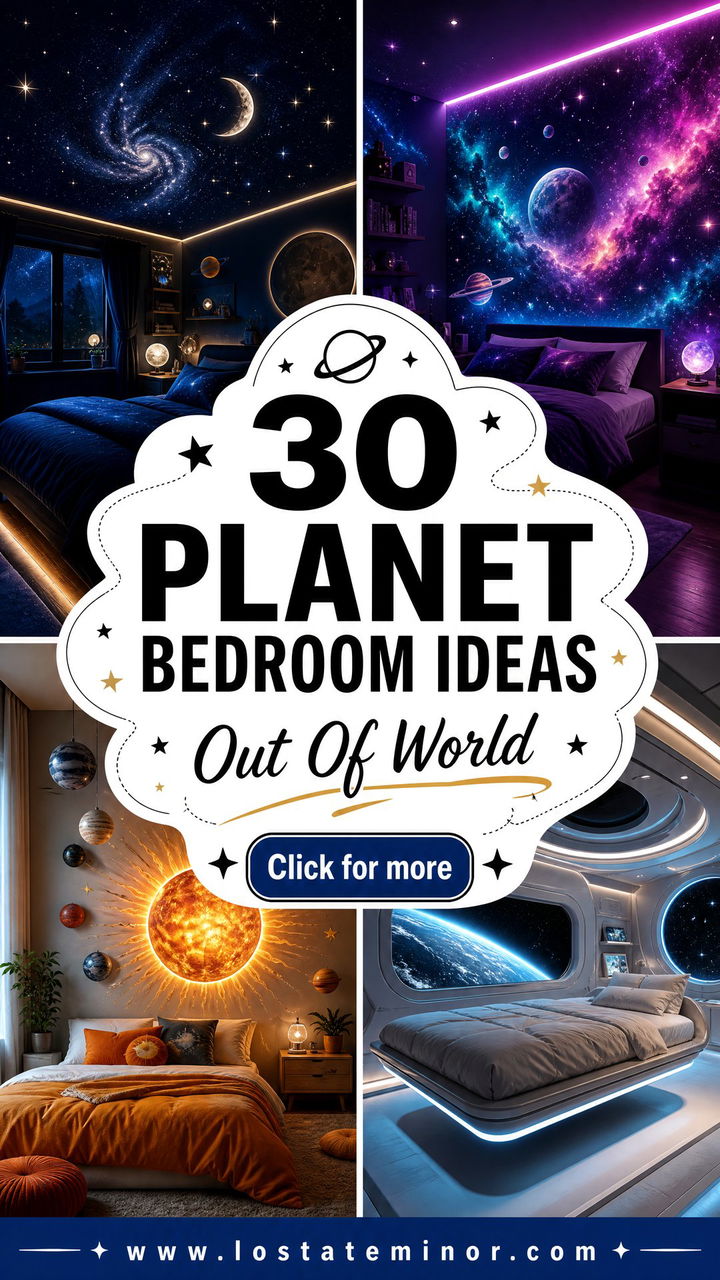 30 Planet Bedroom Ideas for an Out of This World Space - 30 Planet Bedroom Ideas for an Out of This World Space