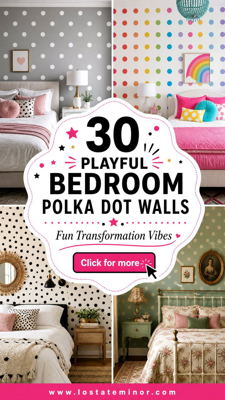 30 Playful Bedroom Polka Dot Walls for a Fun Transformation - 30 Playful Bedroom Polka Dot Walls for a Fun Transformation