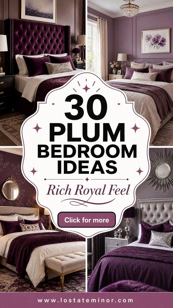 30 Plum Bedroom Ideas for a Rich and Royal Feel - 30 Plum Bedroom Ideas for a Rich and Royal Feel