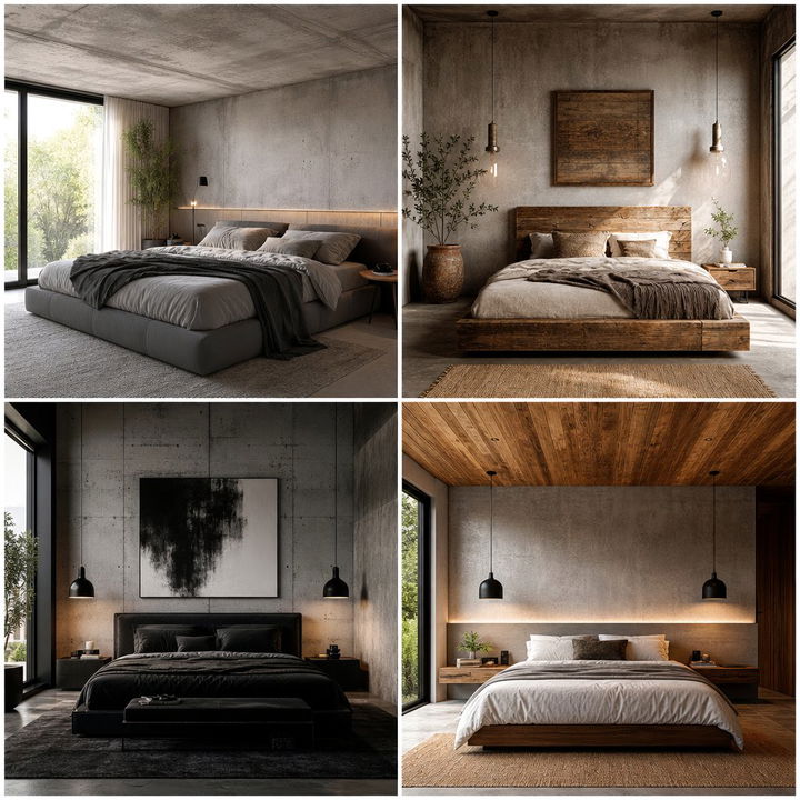 30 Polished Concrete Bedroom Ideas for Modern Homes