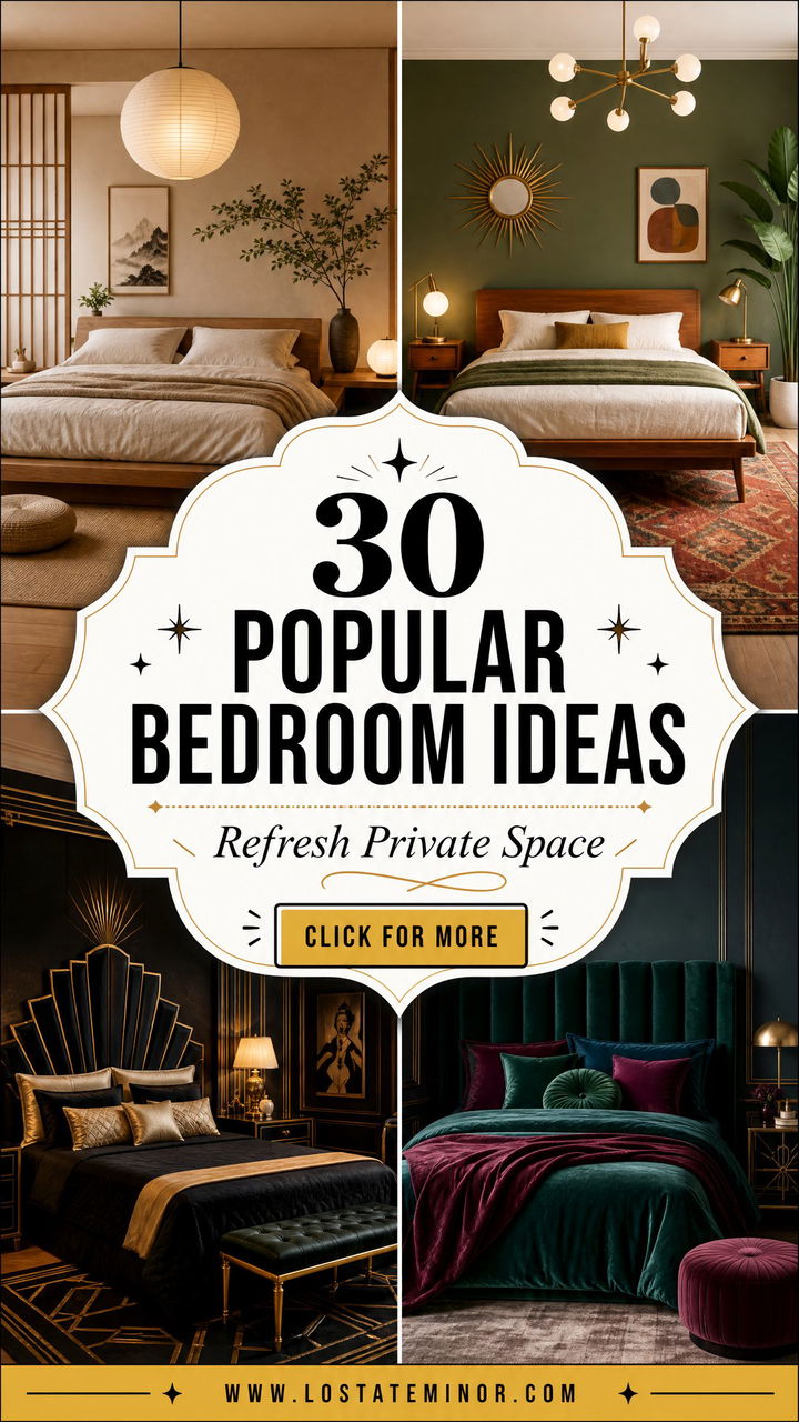 30 Popular Bedroom Ideas to Refresh Your Private Space - 30 Popular Bedroom Ideas to Refresh Your Private Space