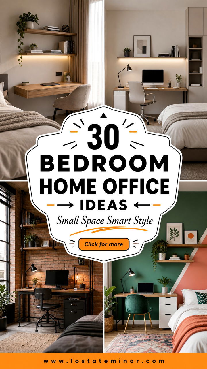 30 Practical Bedroom Home Office Ideas for Small Spaces - 30 Practical Bedroom Home Office Ideas for Small Spaces