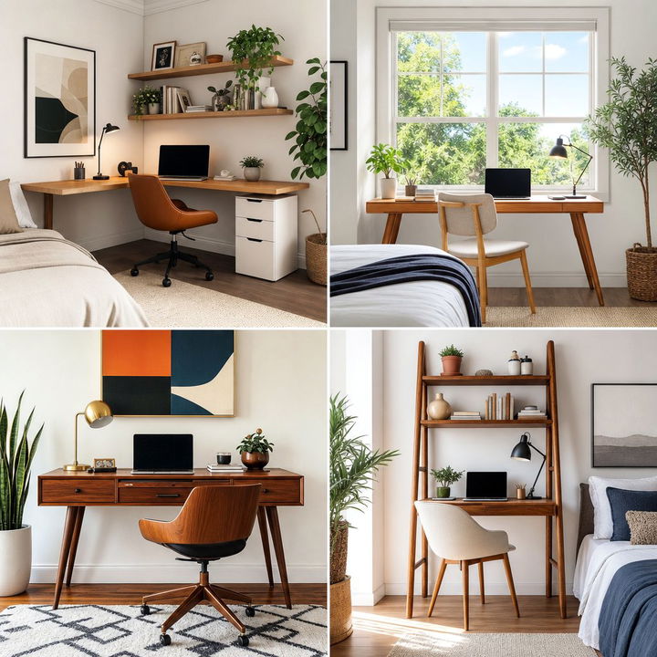 30 Practical Bedroom Home Office Ideas for Small Spaces