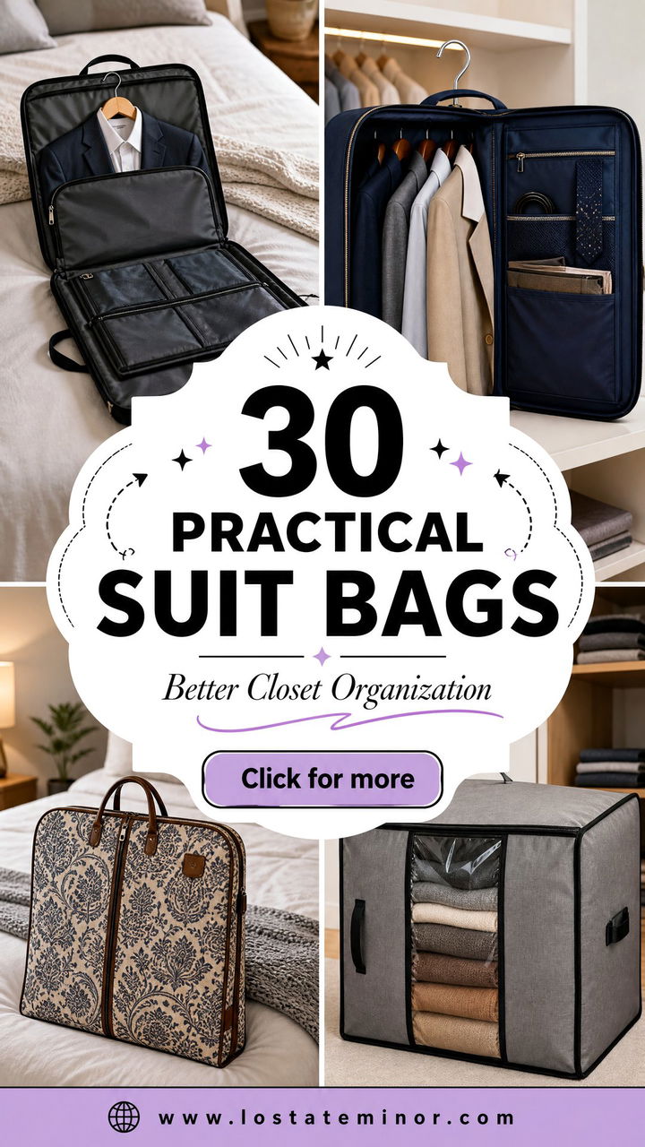 30 Practical Bedroom Suit Bags for Better Closet Organization - 30 Practical Bedroom Suit Bags for Better Closet Organization