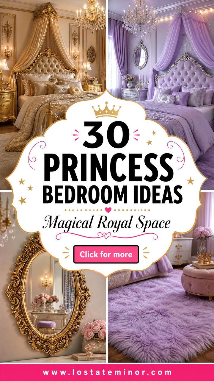 30 Princess Bedroom Ideas for a Magical and Royal Space - 30 Princess Bedroom Ideas for a Magical and Royal Space