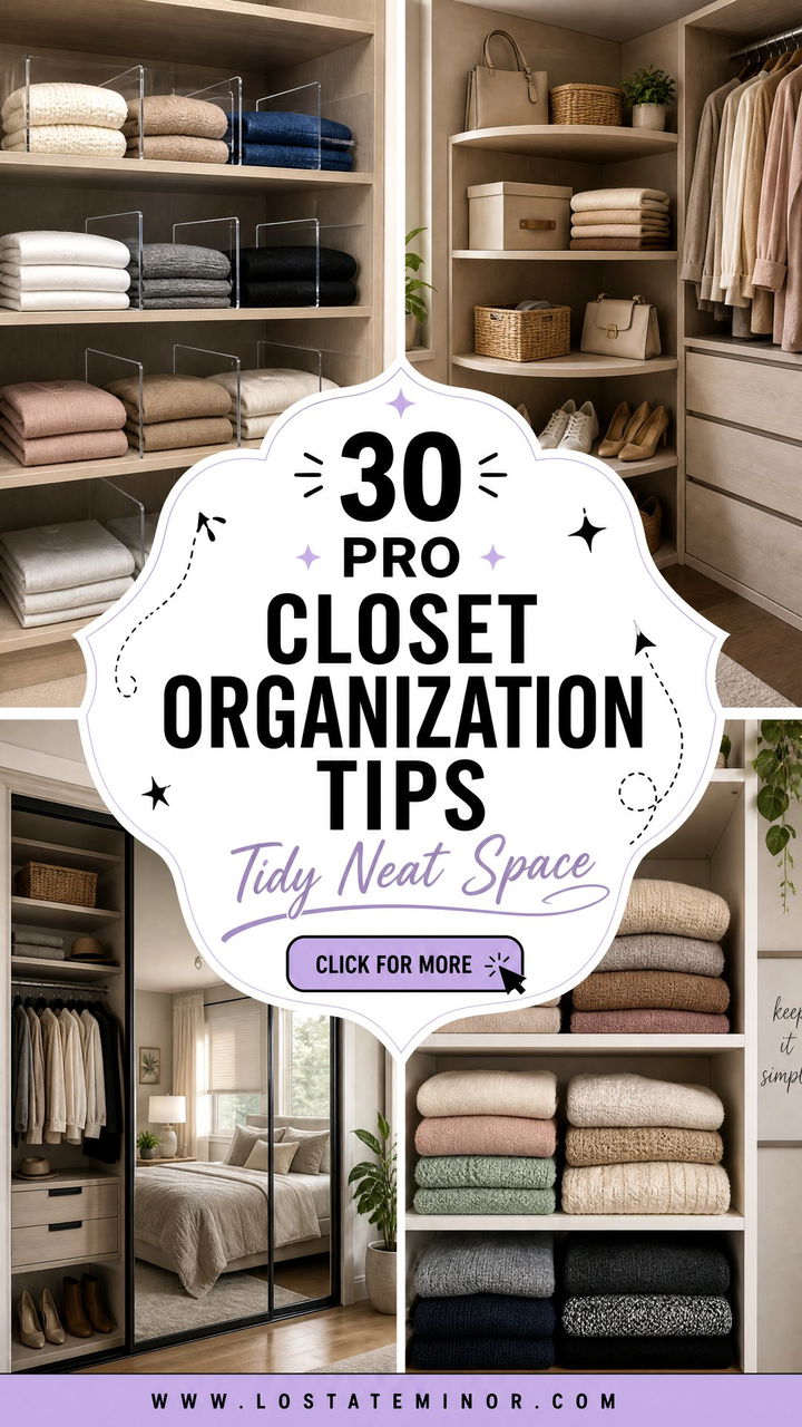 30 Pro Bedroom Closet Organization Tips for a Tidy Space - 30 Pro Bedroom Closet Organization Tips for a Tidy Space