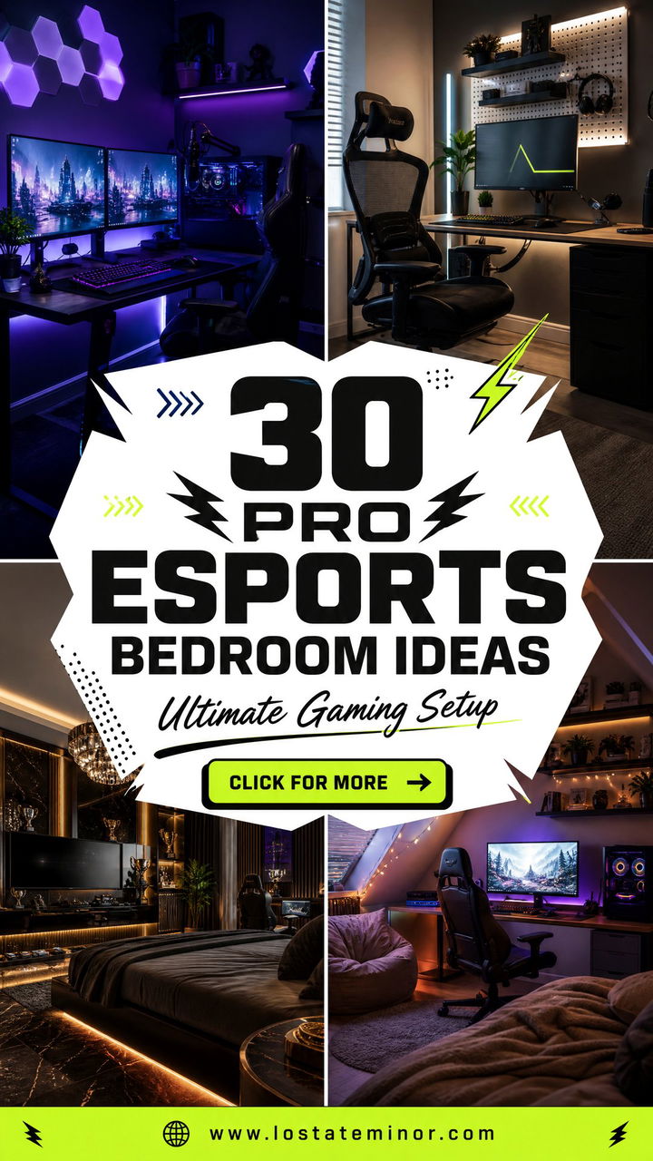 30 Pro Esports Bedroom Ideas for the Ultimate Gaming Setup - 30 Pro Esports Bedroom Ideas for the Ultimate Gaming Setup