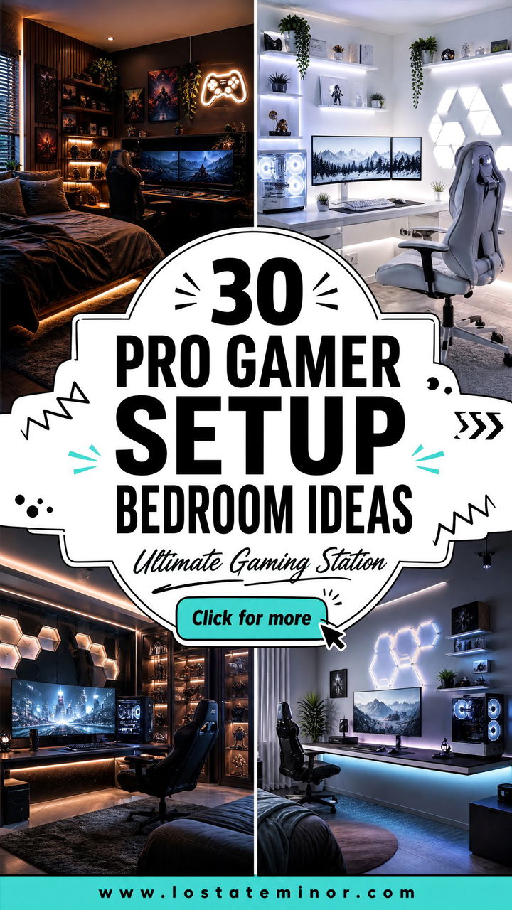 30 Pro Gamer Setup Bedroom Ideas for the Ultimate Station - 30 Pro Gamer Setup Bedroom Ideas for the Ultimate Station