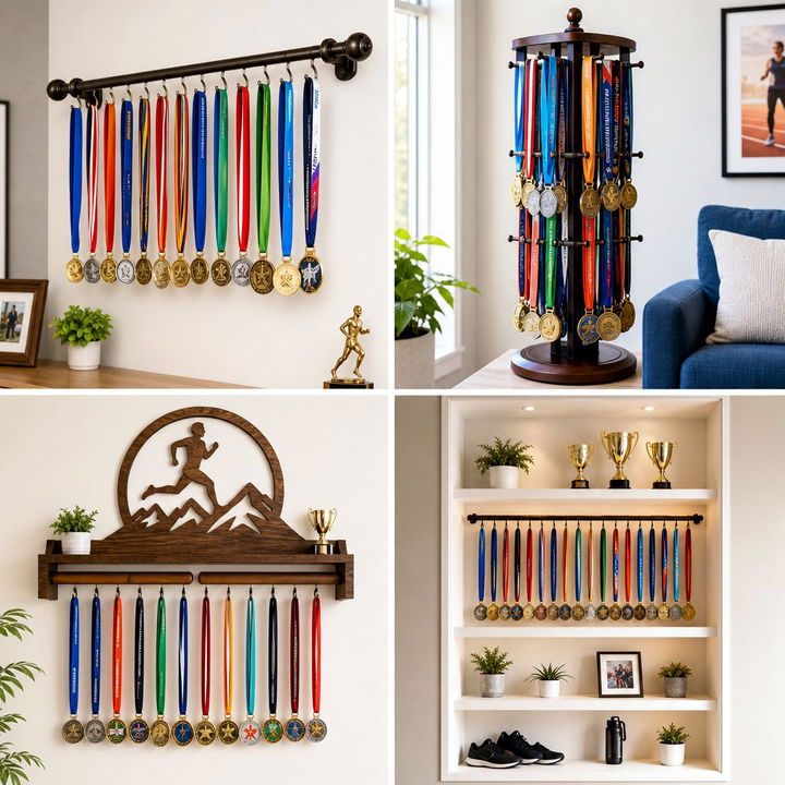 30 Proud Bedroom Medal Display Ideas for Your Big Awards
