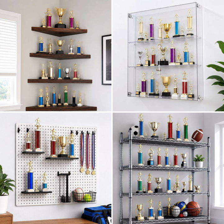 30 Proud Bedroom Trophy Display Ideas for Every Champion