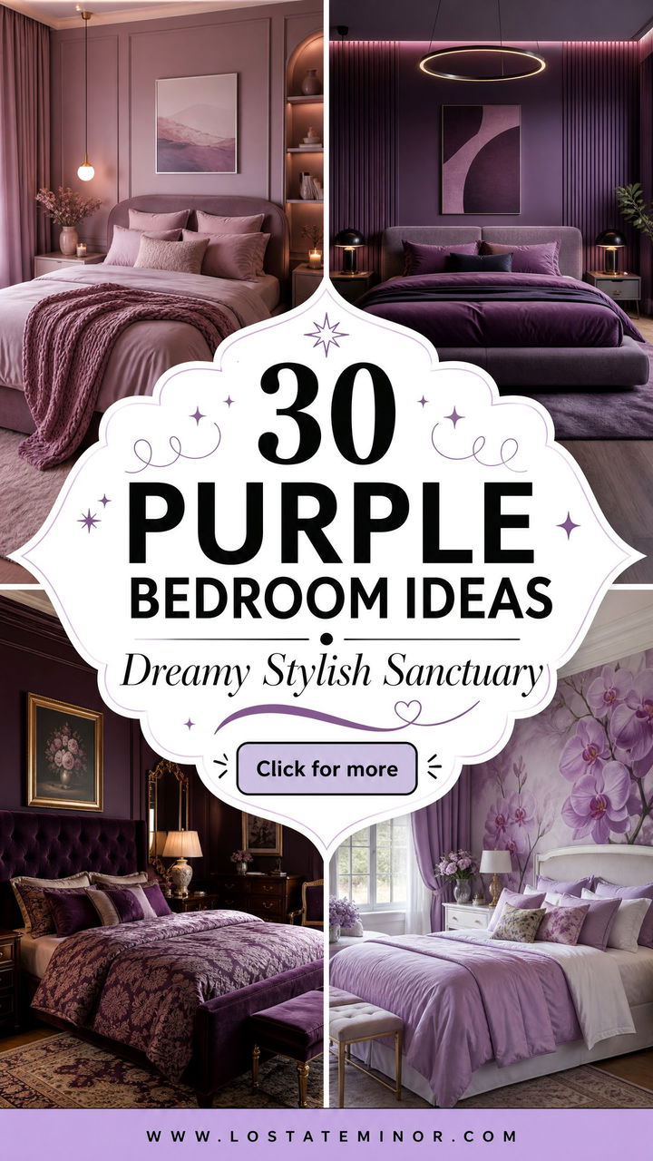 30 Purple Bedroom Ideas for a Dreamy and Stylish Sanctuary - 30 Purple Bedroom Ideas for a Dreamy and Stylish Sanctuary