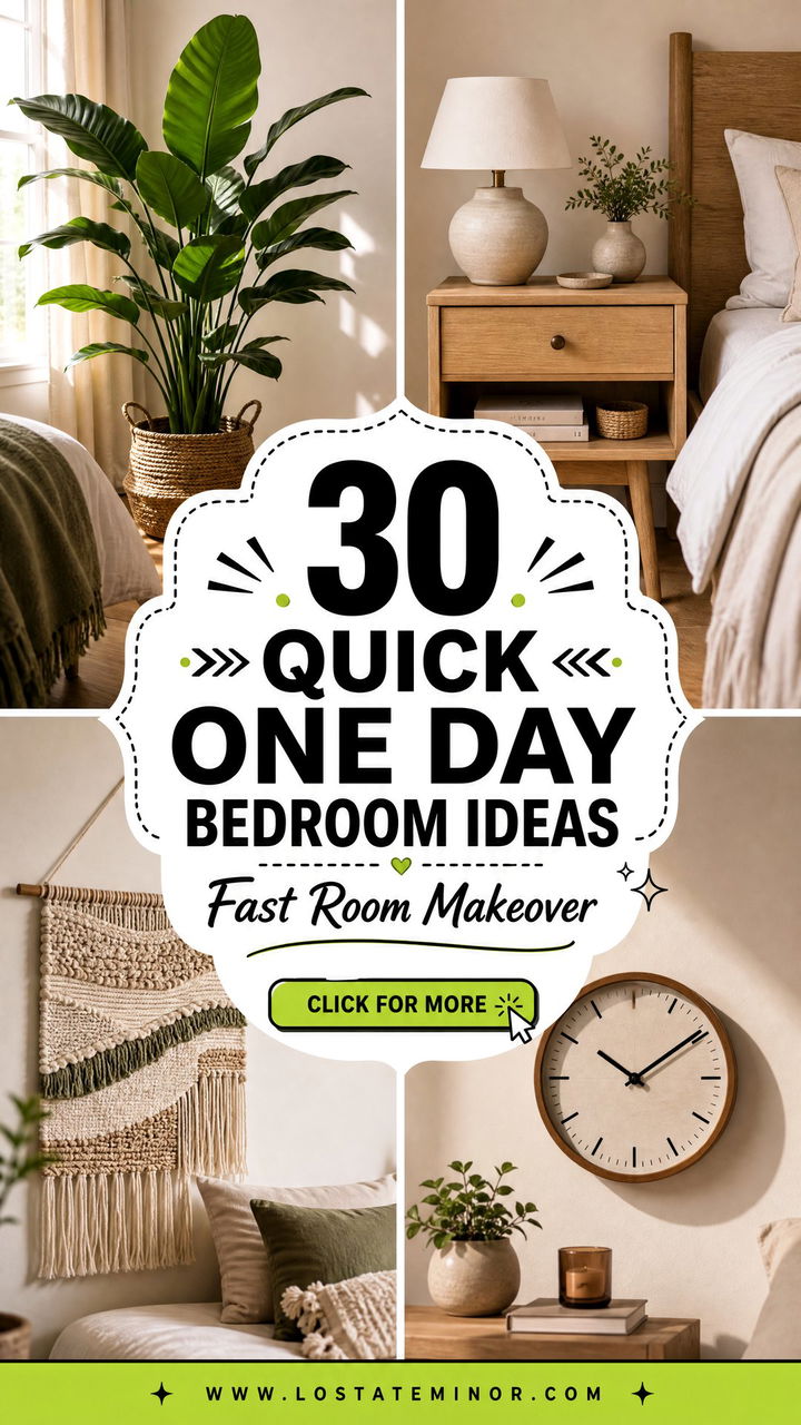 30 Quick One Day Bedroom Ideas for a Fast Room Makeover - 30 Quick One Day Bedroom Ideas for a Fast Room Makeover