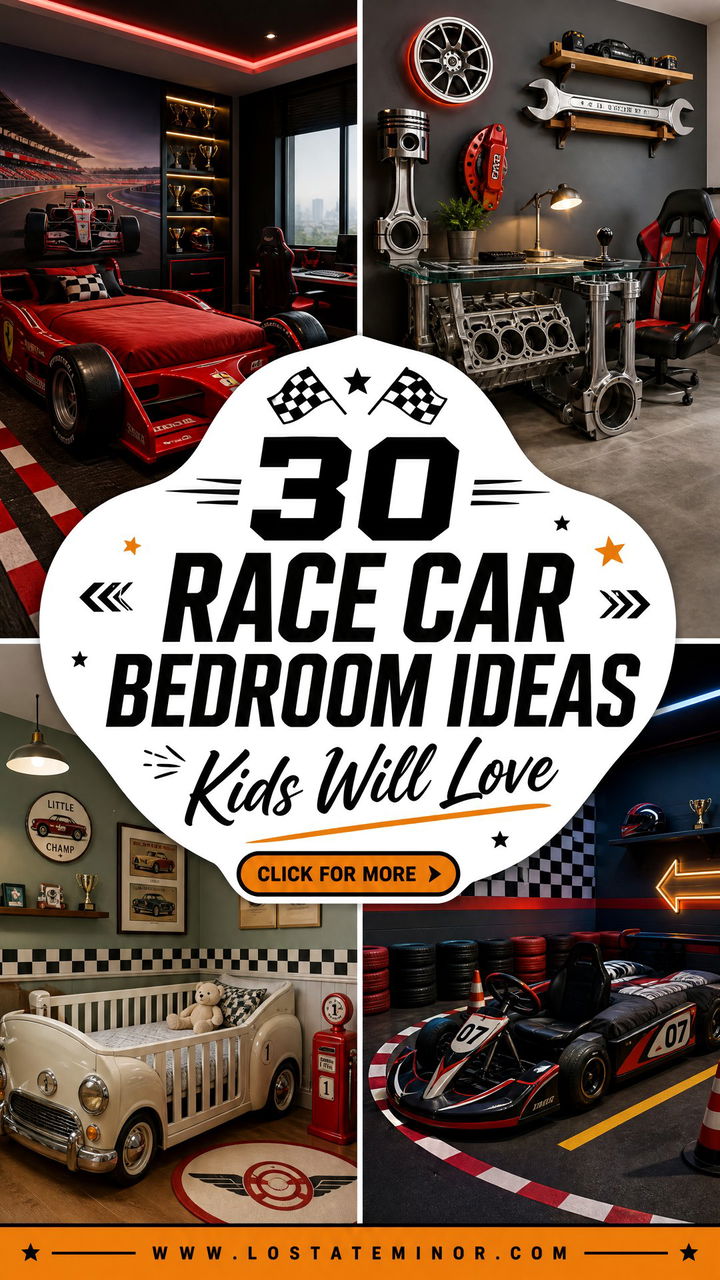 30 Race Car Bedroom Ideas That Kids Will Absolutely Love - 30 Race Car Bedroom Ideas That Kids Will Absolutely Love