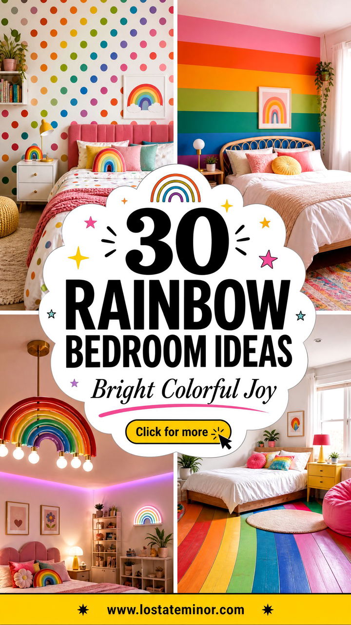 30 Rainbow Bedroom Ideas for a Bright and Colorful Space - 30 Rainbow Bedroom Ideas for a Bright and Colorful Space