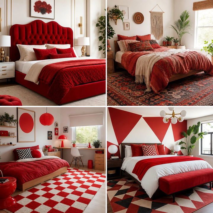 30 Red Bedroom Ideas for a Passionate and Bold New Look