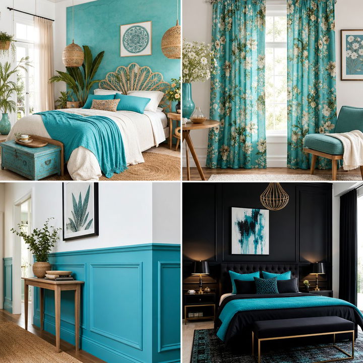 30 Refreshing Turquoise Bedroom Ideas for a Modern Space