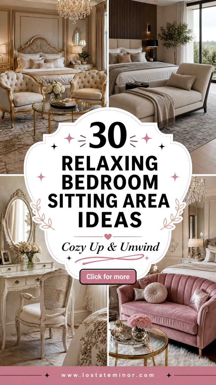 30 Relaxing Bedroom With Sitting Area Ideas to Try Now - 30 Relaxing Bedroom With Sitting Area Ideas to Try Now