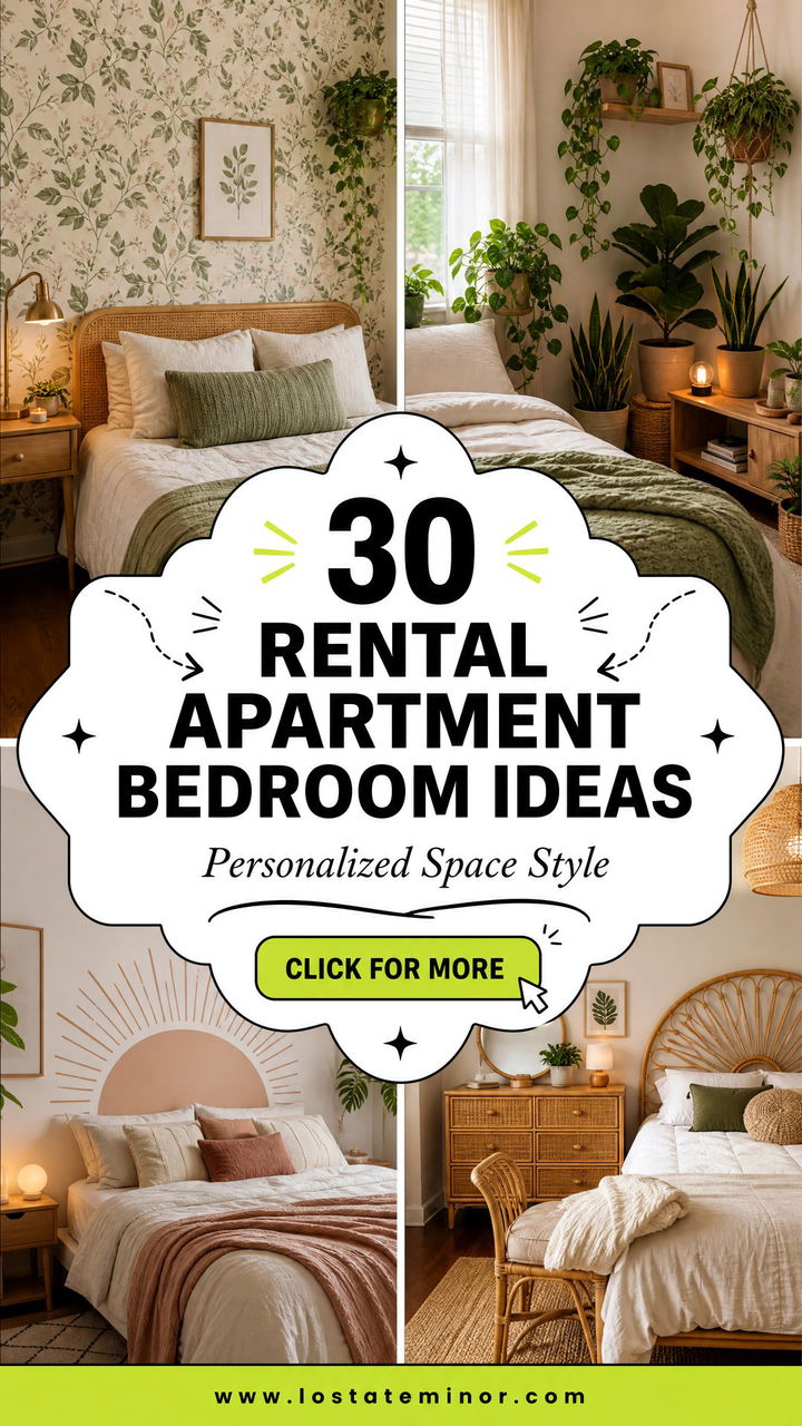 30 Rental Apartment Bedroom Ideas for a Personalized Space - 30 Rental Apartment Bedroom Ideas for a Personalized Space