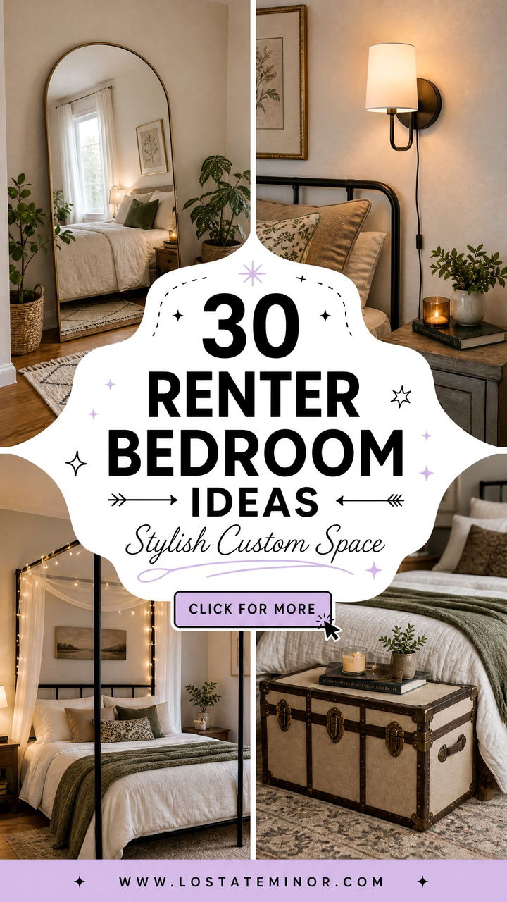 30 Renter Bedroom Ideas for a Stylish and Custom Space - 30 Renter Bedroom Ideas for a Stylish and Custom Space