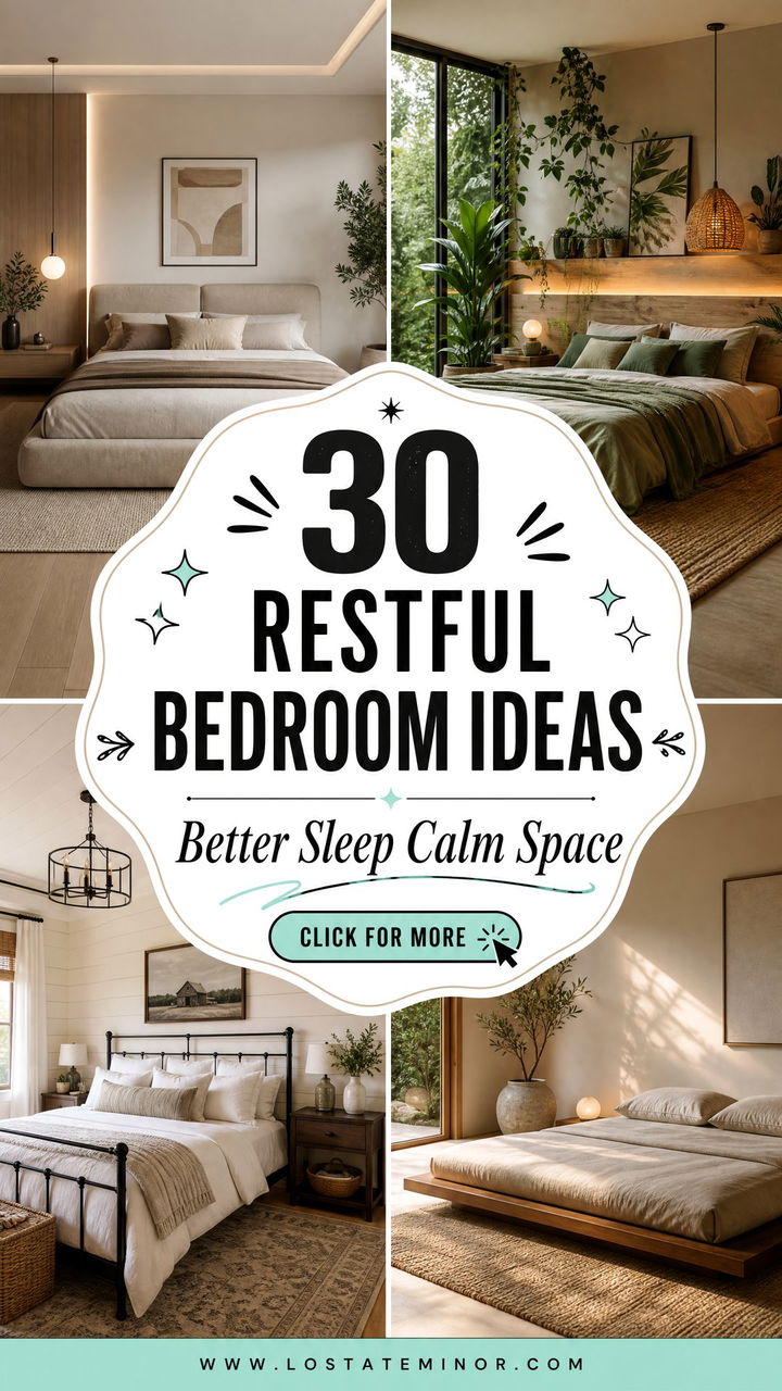 30 Restful Bedroom Ideas for Better Sleep and Calm - 30 Restful Bedroom Ideas for Better Sleep and Calm