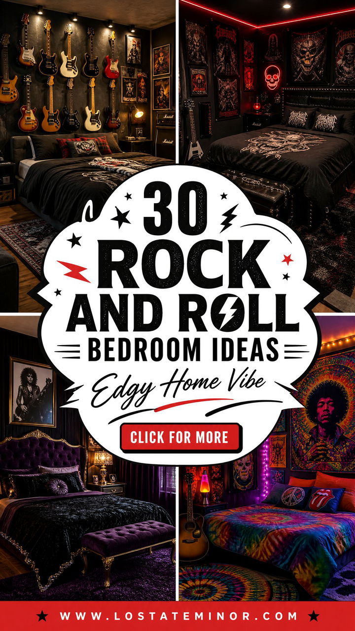 30 Rock and Roll Bedroom Ideas for an Edgy Home Vibe - 30 Rock and Roll Bedroom Ideas for an Edgy Home Vibe