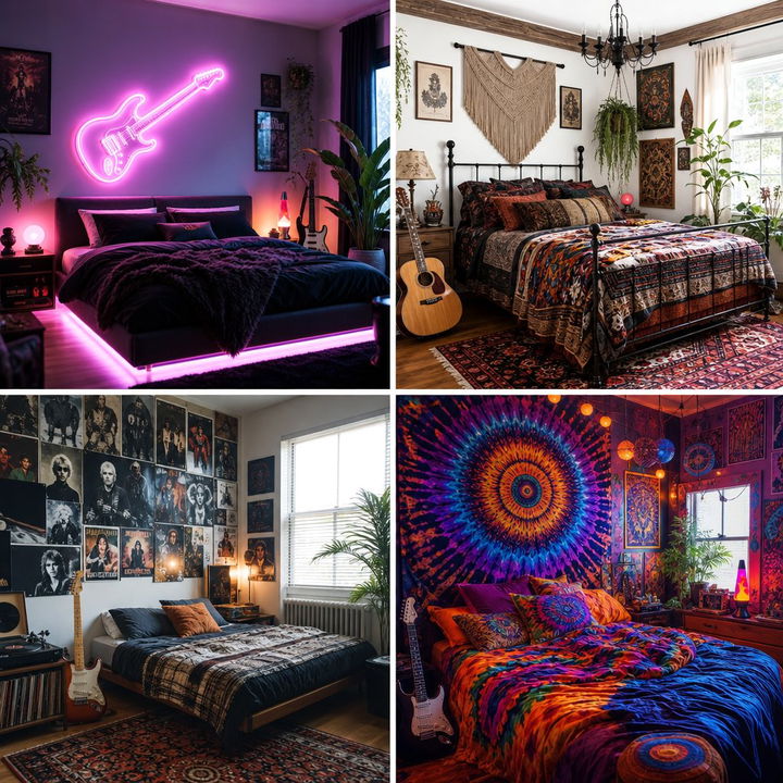 30 Rock and Roll Bedroom Ideas for an Edgy Home Vibe