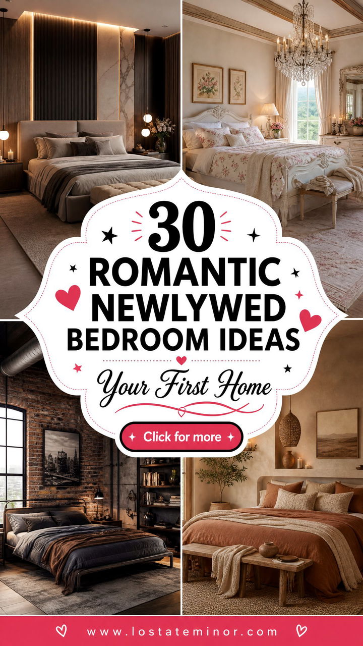 30 Romantic Newlywed Bedroom Ideas for Your First Home - 30 Romantic Newlywed Bedroom Ideas for Your First Home