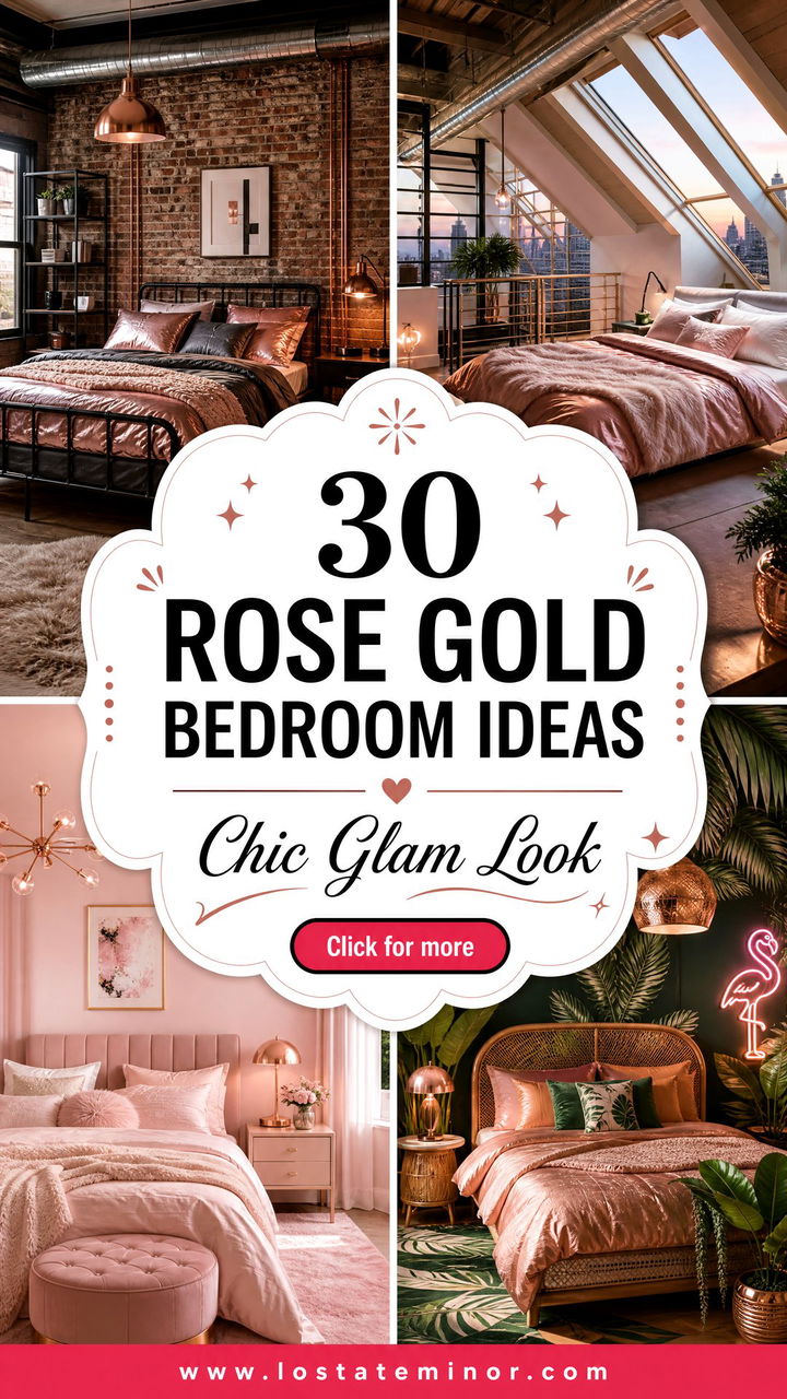 30 Rose Gold Bedroom Ideas for a Chic and Glam Look - 30 Rose Gold Bedroom Ideas for a Chic and Glam Look