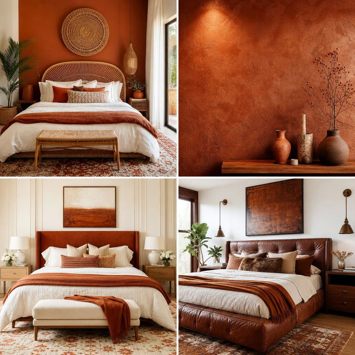 30 Rust Bedroom Ideas for a Warm and Trendy Interior