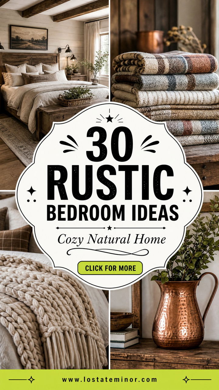 30 Rustic Bedroom Ideas for a Cozy and Natural Home - 30 Rustic Bedroom Ideas for a Cozy and Natural Home