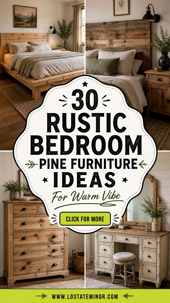 30 Rustic Bedroom Pine Furniture Ideas for a Warm Vibe - 30 Rustic Bedroom Pine Furniture Ideas for a Warm Vibe