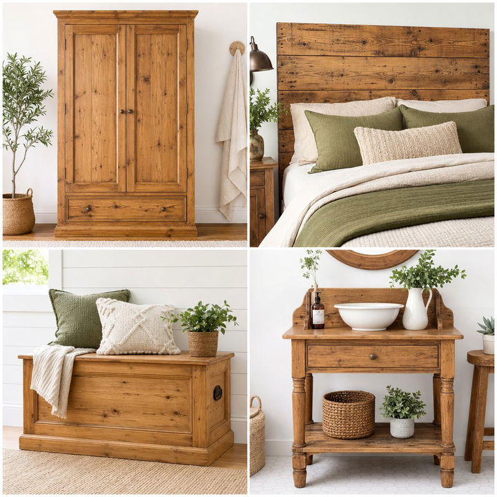 30 Rustic Bedroom Pine Furniture Ideas for a Warm Vibe