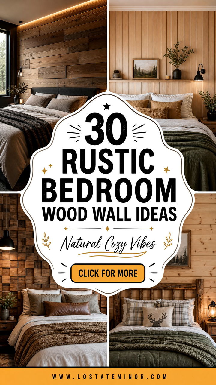 30 Rustic Bedroom Wood Wall Ideas for a Natural Room Look - 30 Rustic Bedroom Wood Wall Ideas for a Natural Room Look