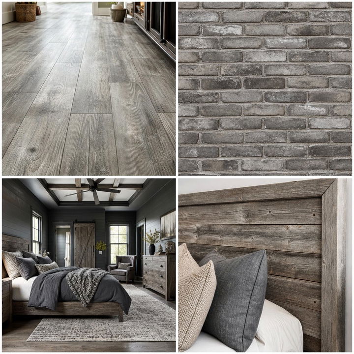 30 Rustic Grey Bedroom Ideas for a Modern Farmhouse Style