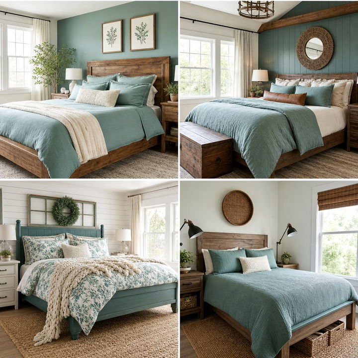 30 Rustic Teal Bedroom Ideas for a Vibrant, Earthy Style
