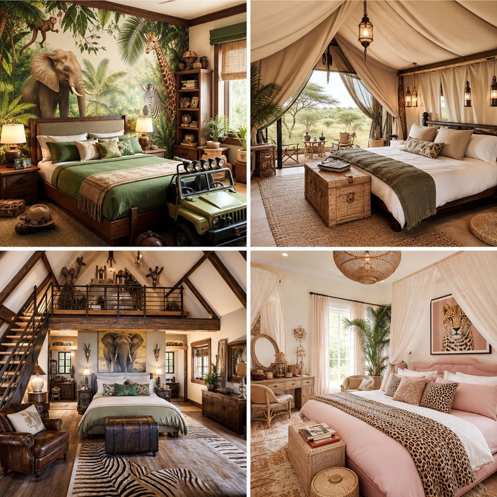 30 Safari Bedroom Ideas for a Wild and Adventurous Space