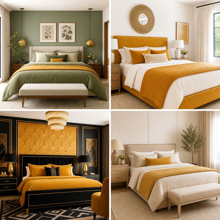 30 Saffron Bedroom Ideas to Warm Up Your Sleeping Space